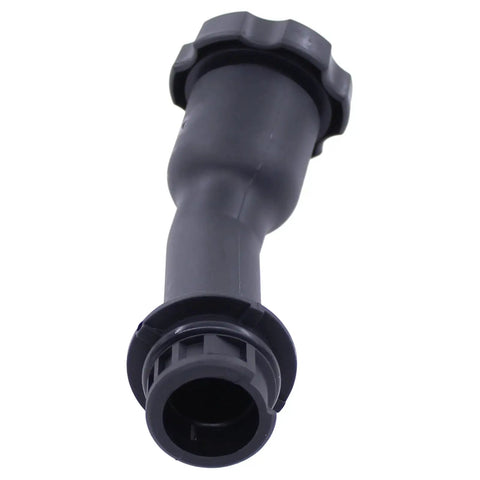 Front view of Engine Oil Filler Tube With Cap Assembly For Chevy Silverado S10 Blazer Avalanche Cadillac GMC Oldsmobile 4.3L 5.3L 6.0L