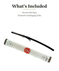 Unsharpened Aluminum Alloy Iaido Wakizashi Iaito for Safe Practice with Saya and Protective Packaging Tube