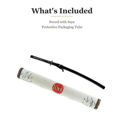 Unsharpened Aluminum Alloy Iaido Wakizashi Iaito for Safe Practice with Saya and Protective Packaging Tube