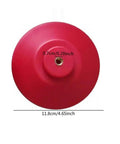 Red circular base of Steering Wheel Holder Stand Base Garage Pro Grade Premium Spare Parts And Accessories Easy Install Universal Wheel Alignment