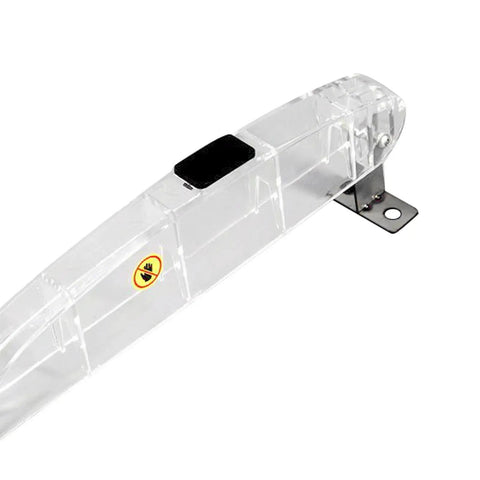 Transparent Table Saw Cover With Guard And Dust Shield, Universal 7 To 12 Inch Saw Cover, side view of clear blade cover