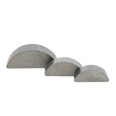 Heavy Duty Steel Half Round Crescent C Shape Pin Key High Torque Rust Proof Secure Shaft Hub Connection Stops Slippage Reliable Hardware Built Tough As Nails No Joke Strong Enough Perfect For Any Project You Might Have 3 sizes