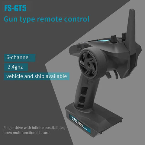 GT5 6CH AFHDS RC Transmitter with FSBS6 Receiver for RC Cars and Boats 6 Channel Radio Control