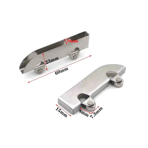 Stainless steel components for 5mm Glass Track Clamp Roller within Full Extension Drawer Slides Set, Four-Piece Sliding Door Rail System.