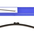 Volvo Rear Wiper Blade 31349857 for XC90 2016 and later, slick fit, shown in packaging and standalone, ensures smooth swipe, no-fuss install.