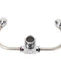 Double Nozzle Eyewash Station Faucet Mounted for Lab Factory and Office Sinks, 304 Stainless Steel Emergency Eye Wash product image