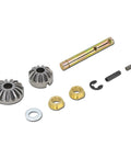 Power Landing Gear Repair Kit For 5th Wheel RV Follow Leg Replacement, parts layout including gears, shaft, and washers