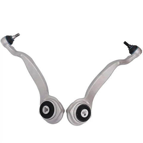 Front view of control arms from Mercedes-Benz E Class W212 2009 To 2016 12 Piece Control Arm With Ball Joint And Bushing Kit