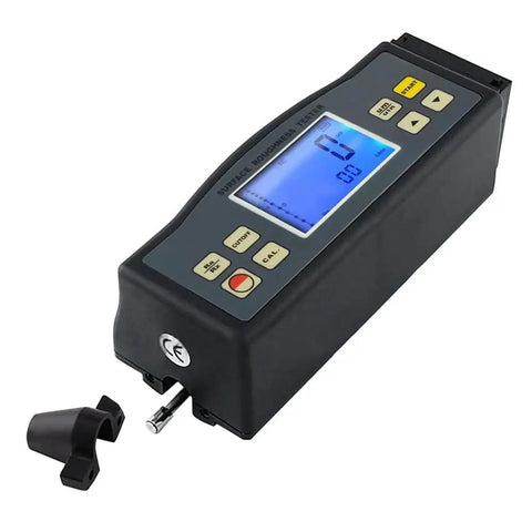 Handy Portable Surface Roughness Tester For Ra And Rz With Inductive Sensor A Workhorse Profilometer For Casting Welding Automotive CNC Coating Inspections Includes Li Ion Battery And Auto Off SRT 6200 with digital display and probe attachment