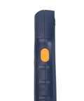 Marhynchus stud finder wall scanner side view showing the orange button, compact design for easy grip during scanning.