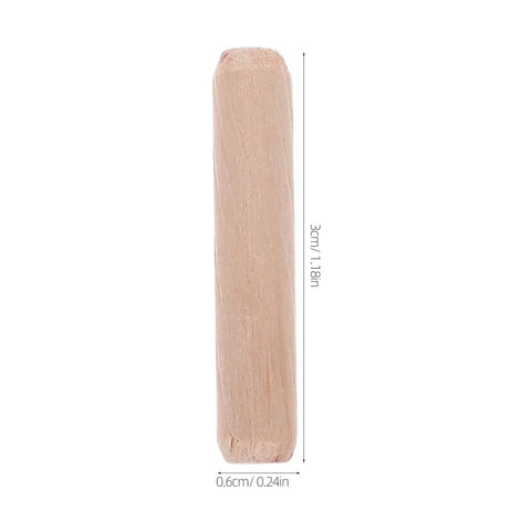 100 Pcs Wooden Dowel Pins Round Unfinished Wood Dowels With Fluted Beveled Ends For Easy Drilling And Insertion Pro Grade Khaki Craft Wood Rod