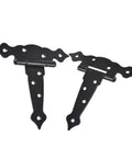 Adjustable 5 Inch Heavy Duty Black Strap Hinge Set Of 2 For Smooth Quiet Door Closing Built Tough For Everyday Use