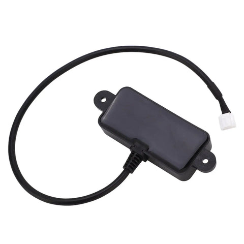 Ultrasonic Distance Sensor With UART Output For Parking Space Detection showing black casing and attached cable