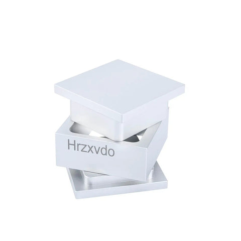 Pre Press Aluminum Mold 6061 CNC Machined Mold For Precise Casting And Durable Tooling Silver 2.5 By 2.5 Inch Pro Grade Molding Jig For DIY Projects And Pro Makers, white aluminum mold stacked view