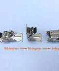 Self Locking Folding Hinges For Tables And Cabinets Silver Super Tough Heavy Duty hinges at 180, 90, and 0 degrees