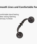 4 Pack Vintage Cabinet Pulls Handles Set 4.33 Inch Drop Ring Drawer Handles For Dresser Cabinet Furniture Hardware Iron Black