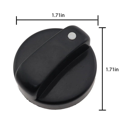 Universal 1.7 Inch Black Patio Heater Control Knob Replacement Part For Outdoor Propane And Natural Gas Heaters Fireplaces And Gas Grills Easy Install