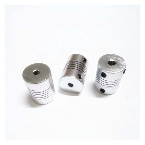 Upgrade Your CNC Setup With This Flex Shaft Coupler Bundle Of 4 Pieces For Smooth Motor Alignment Featuring Aluminum Build And Fits Common D18L25 Sizes Like 7mm And 8mm For Serious DIY Projects. aluminum CNC flex shaft couplers, 25mm, for 7mm and 8mm shafts