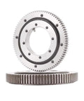 Heavy Duty External Gear Rotary Bearing Module 2.70, 144mm tooth tip circle, 65mm bore, 22mm thick, 8-hole pattern
