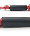 Close-up of Shock Absorbing Bungee Dock Lines with foam float, stretchable mooring rope for SeaDoo and more, 3.5ft to 5.5ft