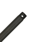 Close-up of Bronze 18-Inch Ceiling Fan Downrod Three-Quarter Inch Thread Indoor Use with tapered threads and hole detail.
