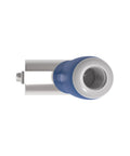 Top view of Convertible Steel Seam Roller 2 Inch Diameter 4 Inch Wide For Handy Use And Stand Up Seaming On Drywall And Metal Seams