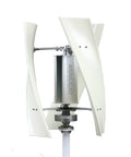 8000W Wind Power Turbine Generator With Maglev Rotor, Quiet Spiral FRP Blades, White Housing, Multi Voltage 12V/24V/48V/220V