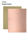 Single Sided Copper Clad Laminate PCB Board Set Of 5 250x200mm 1.5mm Thick for DIY Prototyping Circuit Boards and Education, front view.
