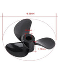 RC Boat Propeller Set with 3 Blades for 4mm Shafts Lightweight Plastic Outboard Propeller Pair for Remote Control Boats