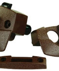 Sliding Door Privacy Latch In Brown Finish, Includes Mounting Screws And Instructions, Ideal For Sliding And Folding Doors