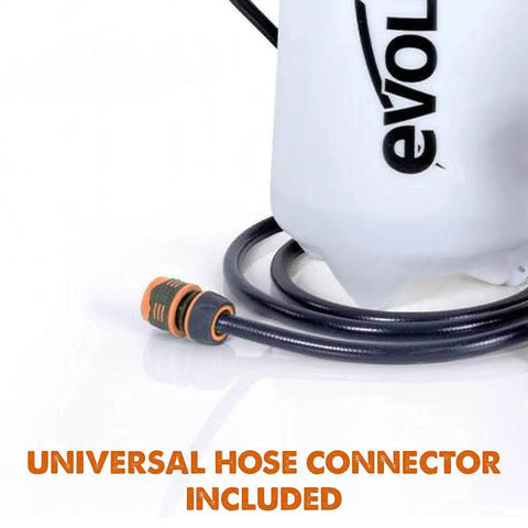 35 Gallon Pressurized Water Tank With Foot Pump And 9 Foot 10 Inch Hose For Dust Suppression On Site Portable White Water Sprayer With Easy Fill Wide Opening And Universal Connector
