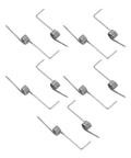 Cool 10 Piece Torsion Spring Kit To Fix Trash Can Lids Fast, Made With Rust Resistant Stainless Steel That Holds Strong And Lasts For Home Or Office Use Plus DIY Projects. 10 stainless torsion springs, 4-coil, silver