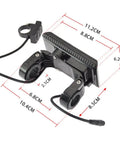 All In One 24 36 48V Ebike LCD Display Panel For Electric Scooter With UART Connection, 22.2mm Handlebar Mount on display