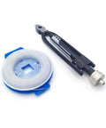 Beefy Pro Grade Heavy Duty Lock Wire Twisting Tool Set With Stainless Steel Jaws and wire spool on white background