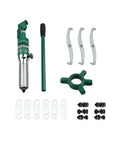 Heavy Duty Three Jaw Hydraulic Bearing Puller Set includes puller, arms, and accessories for quick shaft extraction.