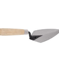 Durable Pointing Trowel For Masonry And Mortar Finishing, Pro Grade For DIYers, hardwood handle, 5.5x2.75 inch blade for concrete work.