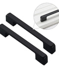 Matte Black Zinc Alloy Cabinet Pulls And Furniture Handles 1 Pair For Wardrobe And Kitchen Cabinets Cupboard Drawer Knobs Hardware With Sleek Finish