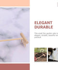 Dope 60 Piece Mini Zen Garden Rake Set for Desk Top Meditation and Sand Art showing a single wooden rake on marble background.