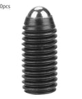 Top Shelf Heavy Duty 10 Pack M25 Carbon Steel Hex Socket Spring Loaded Ball Plunger Screws for Precise Positioning and Clamping Jigs, single view.