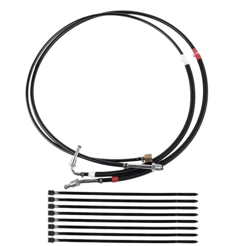 Top Notch Fuel Line Kit For Chevy C1500 C2500 K2500 Blazer Tahoe Yukon Suburban 5.0L 5.7L 7.4L V8 Throttle Body Replacement Parts braided fuel lines and zip ties
