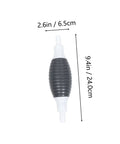 Manual Transfer Pump With Hose For Oil Water And Liquids High Suction Hand Siphon Pump For Gasoline And Liquid Transfer Ideal For Paraffin And Aquarium Water Changes, 6.4 x 24cm