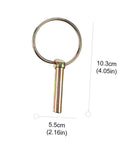 Beefy Heavy Duty Lynch Pin Fastener Set For Trailers Trucks And Mowers 10 Piece Spring Loaded Locking Pins With Steel Construction