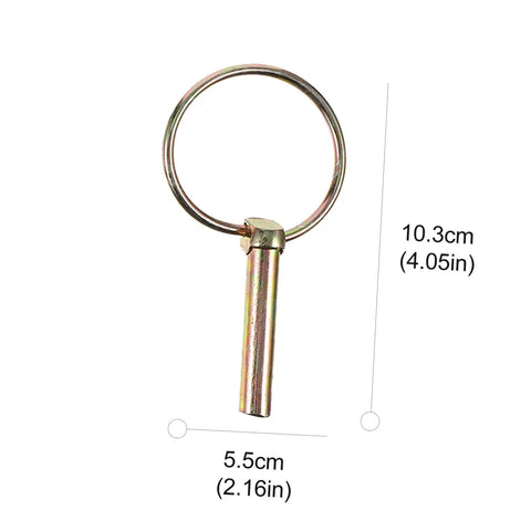 Beefy Heavy Duty Lynch Pin Fastener Set For Trailers Trucks And Mowers 10 Piece Spring Loaded Locking Pins With Steel Construction