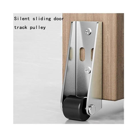 Heavy Duty Anti Sag Rollers For Wooden Garden Gates With Silent Ball Bearings And Floor Saving Pads Solid As A Rock Set Of Four, showing steel pulley.