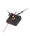 DIY Clock Repair Kit With Multiple Tools For Watchmakers And Hobbyists showing clock movement and black and red hands