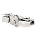 Side view of a metal 30 Pack Glass Sliding Barn Door Roller with H Shape Wheel, 10mm diameter, heavy-duty design for furniture hardware.