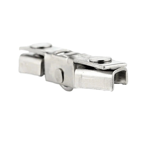Side view of a metal 30 Pack Glass Sliding Barn Door Roller with H Shape Wheel, 10mm diameter, heavy-duty design for furniture hardware.