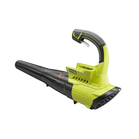 Heavy Duty Cordless Leaf Blower With Jet Fan Tech And Forty Volt Setup Sending Out One Fifty Five MPH Winds, black and green design.