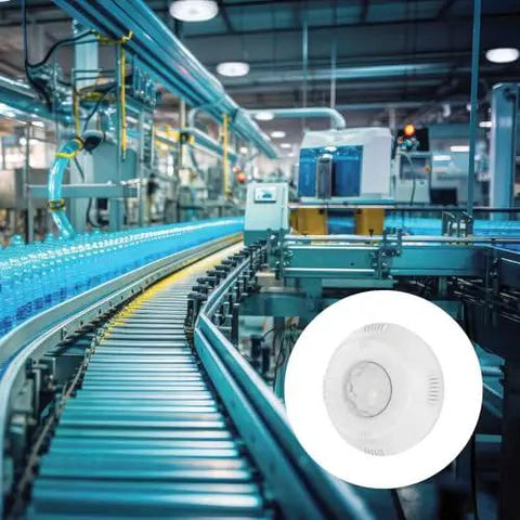 Twist To Lock Motion Sensor With Photocell And PIR Detection For Lithonia Lighting Compact Pro Luminaires in industrial setting