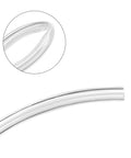 Close-up of Clear PU Pneumatic Air Tubing 10mm OD By 6.5mm ID 10 Meter Length, showing flexibility and transparency